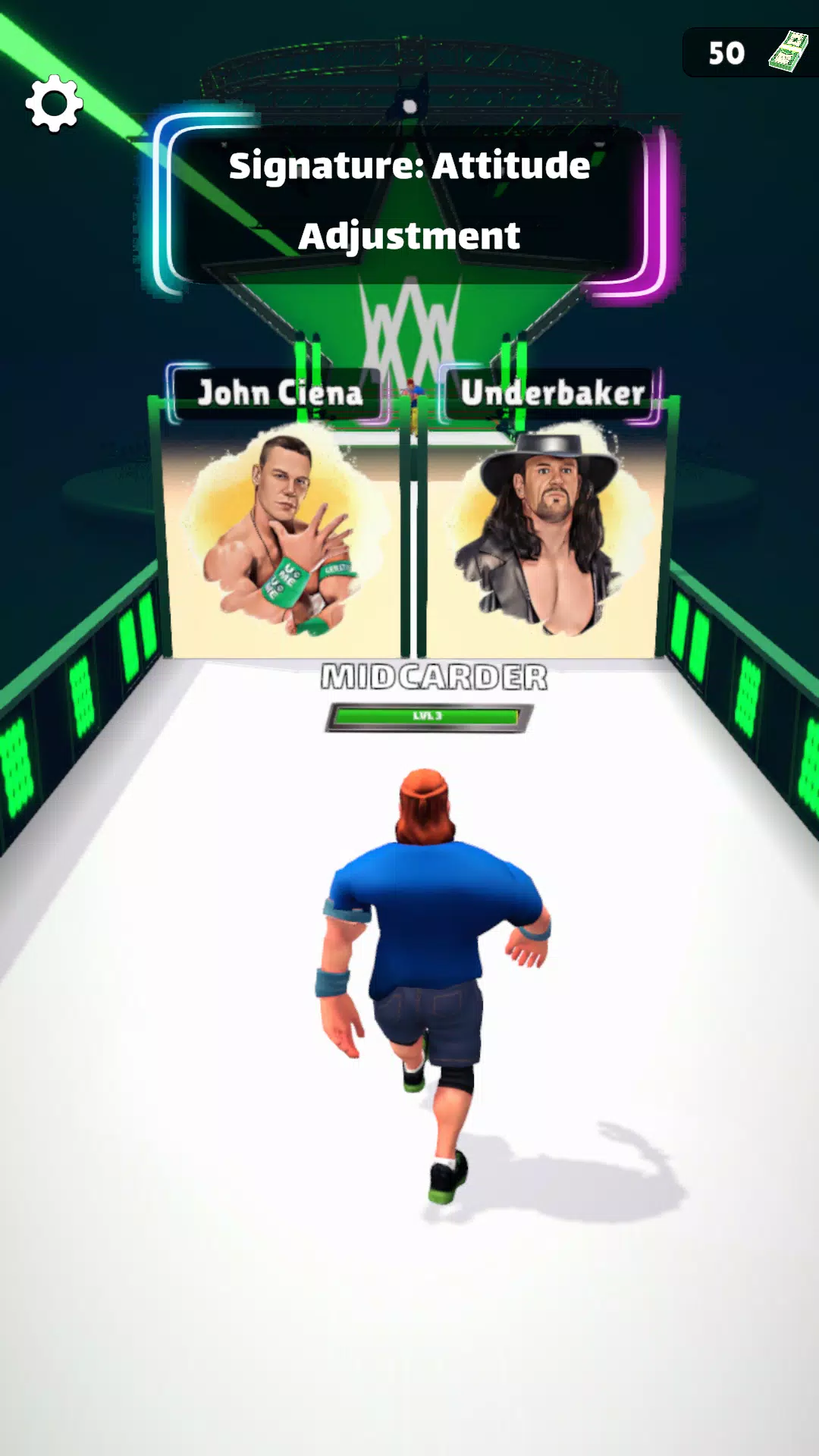 Schermata Wrestling Trivia Run 3