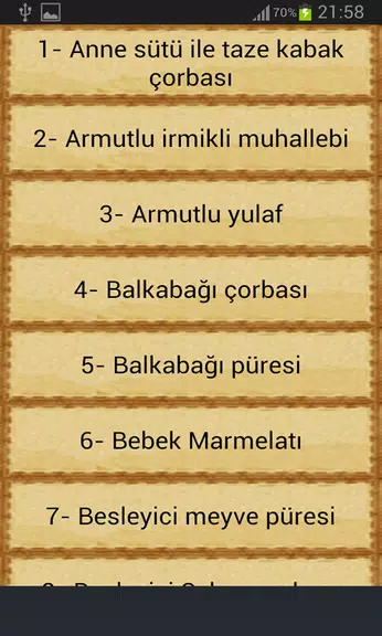 Bebekler İçin Yemek Tarifleri 스크린샷 1