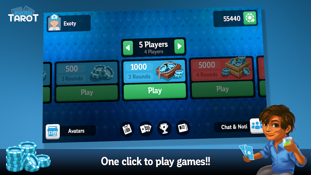 Multiplayer Tarot Game Schermafbeelding 1