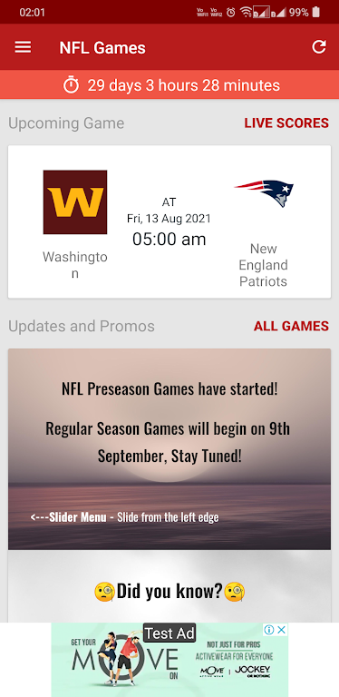 NFL 2024 Schedule Scores स्क्रीनशॉट 0