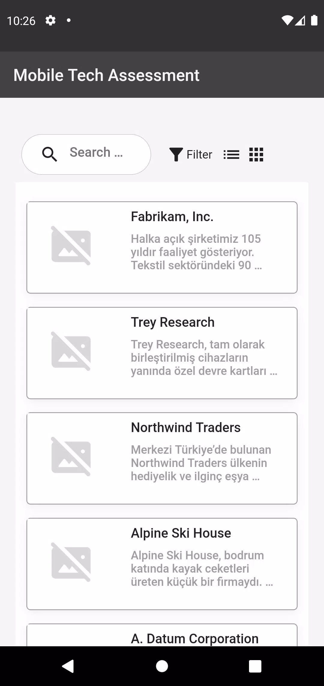 Flutter Tech Assessment Capture d'écran 0