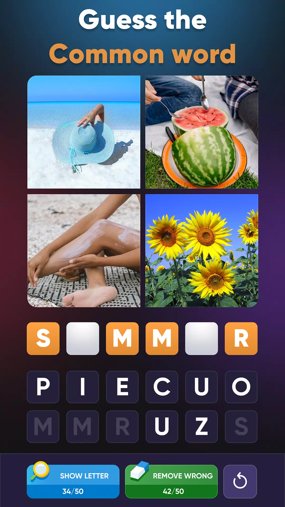 4 Pics Association Word Puzzle 螢幕截圖 0