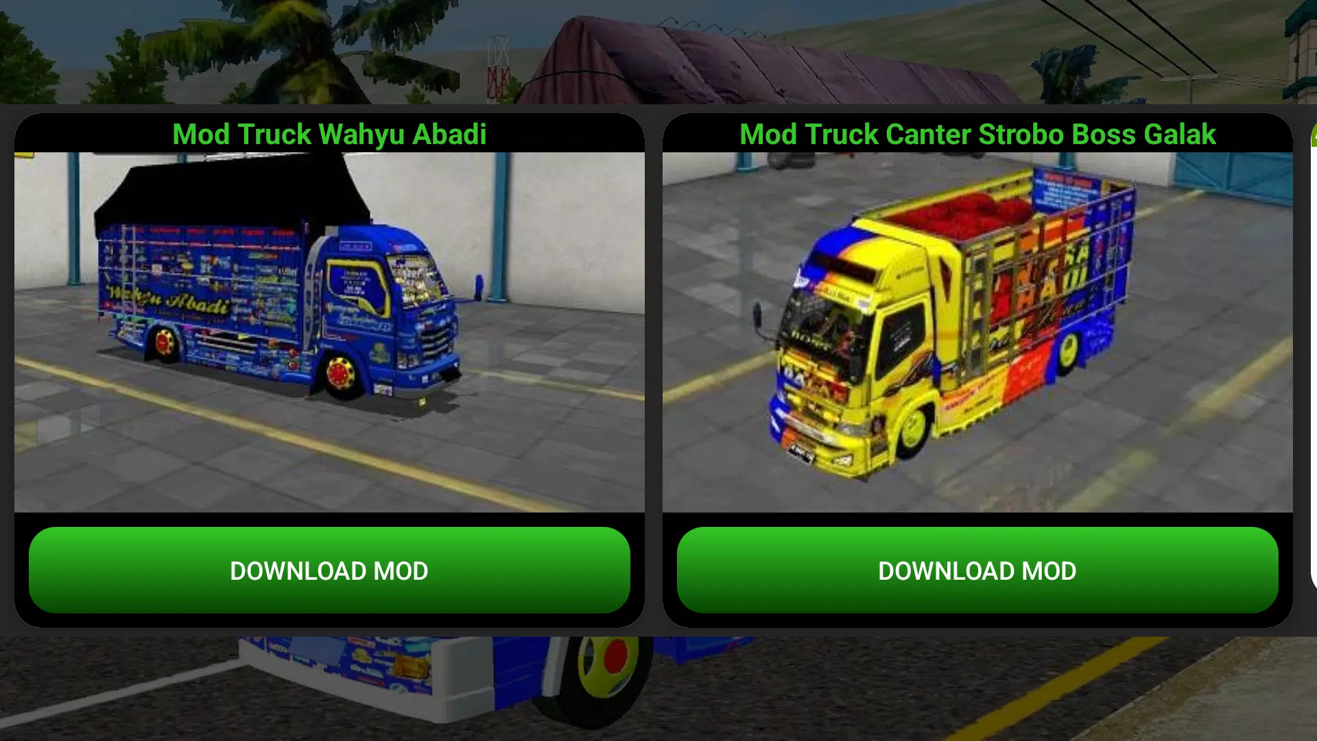 Mod Truck Wahyu Abadi Bussid 螢幕截圖 1