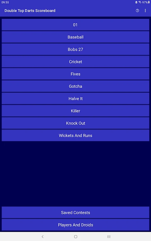 Double Top Darts Scoreboard Captura de tela 0