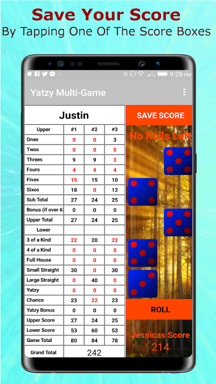 Yatzy Multi-Game Edition Capture d'écran 2