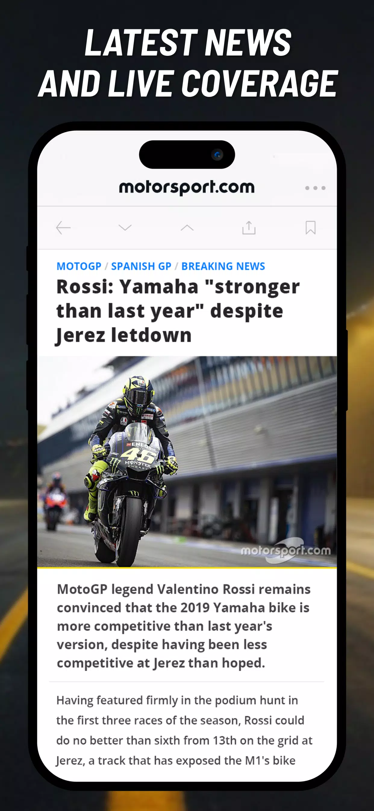 Motorsport.com Zrzut ekranu 2