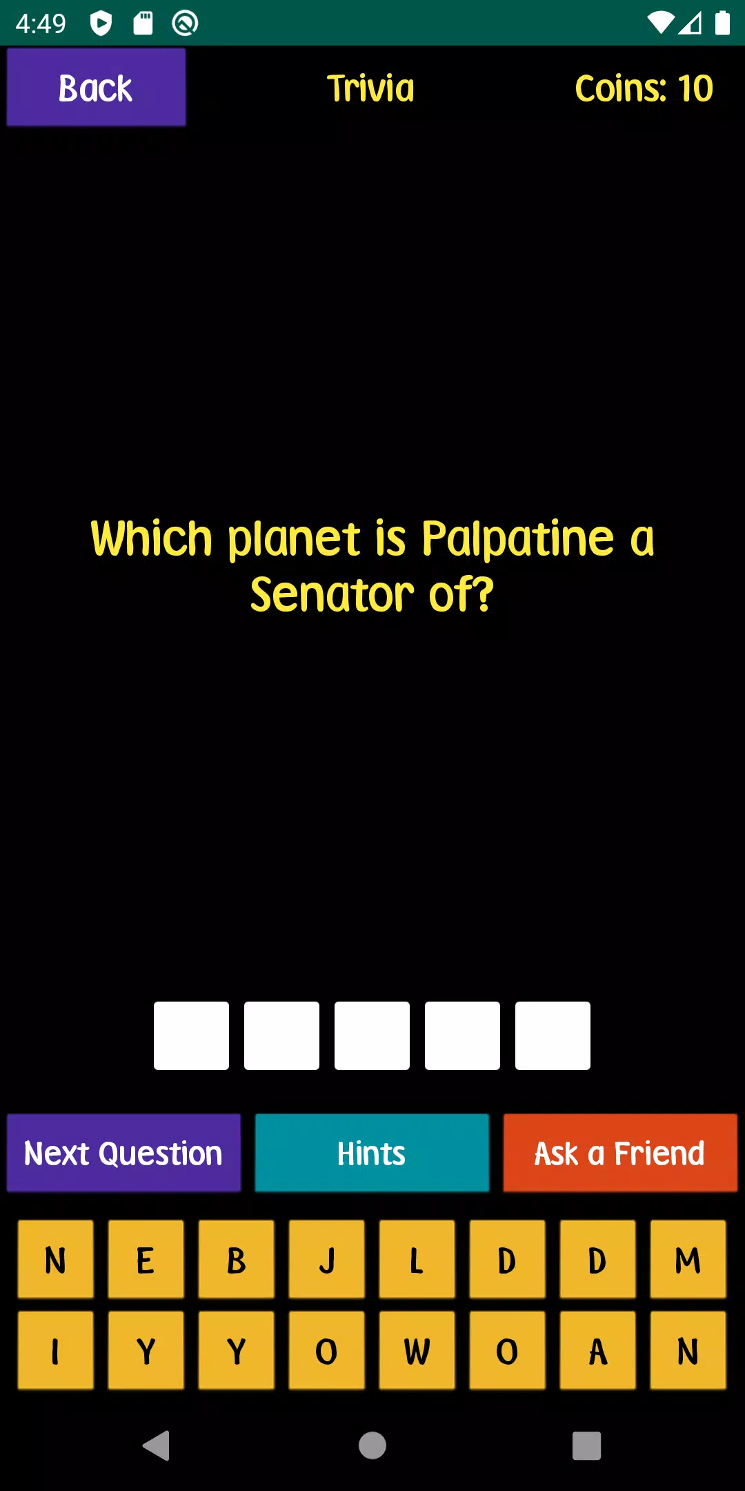 Quiz For SW Fans 螢幕截圖 0