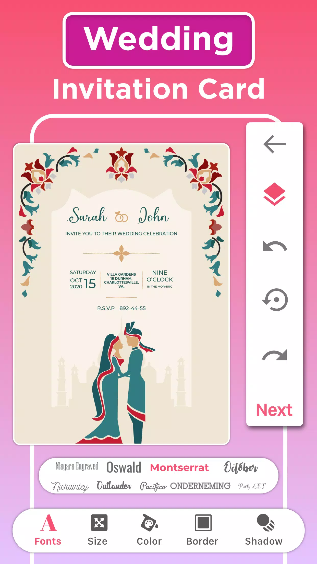 Invitation Card Maker & Design Screenshot 3