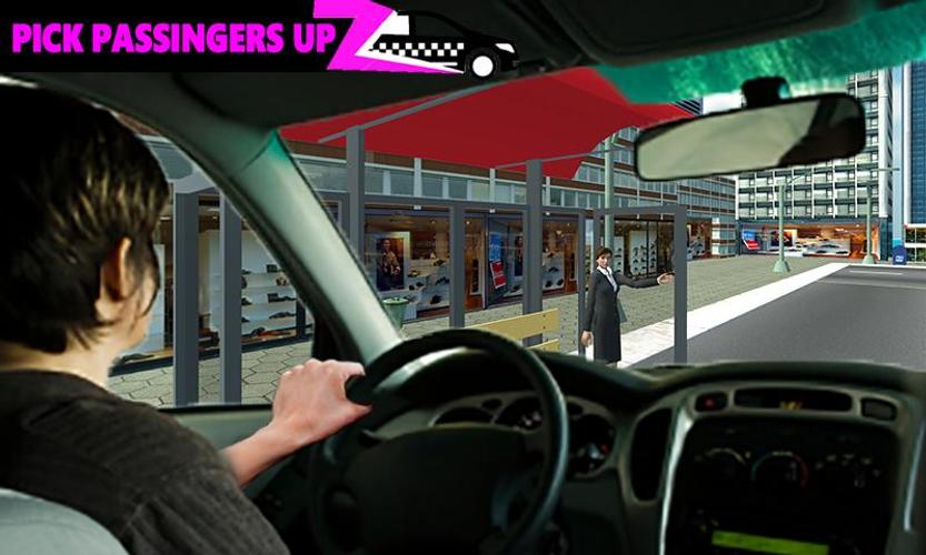 Pink Taxi Driving Game 3D 螢幕截圖 3