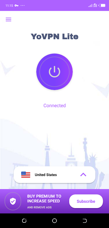 YoVPN-LITE, The Free fastest and most secured VPN 螢幕截圖 0