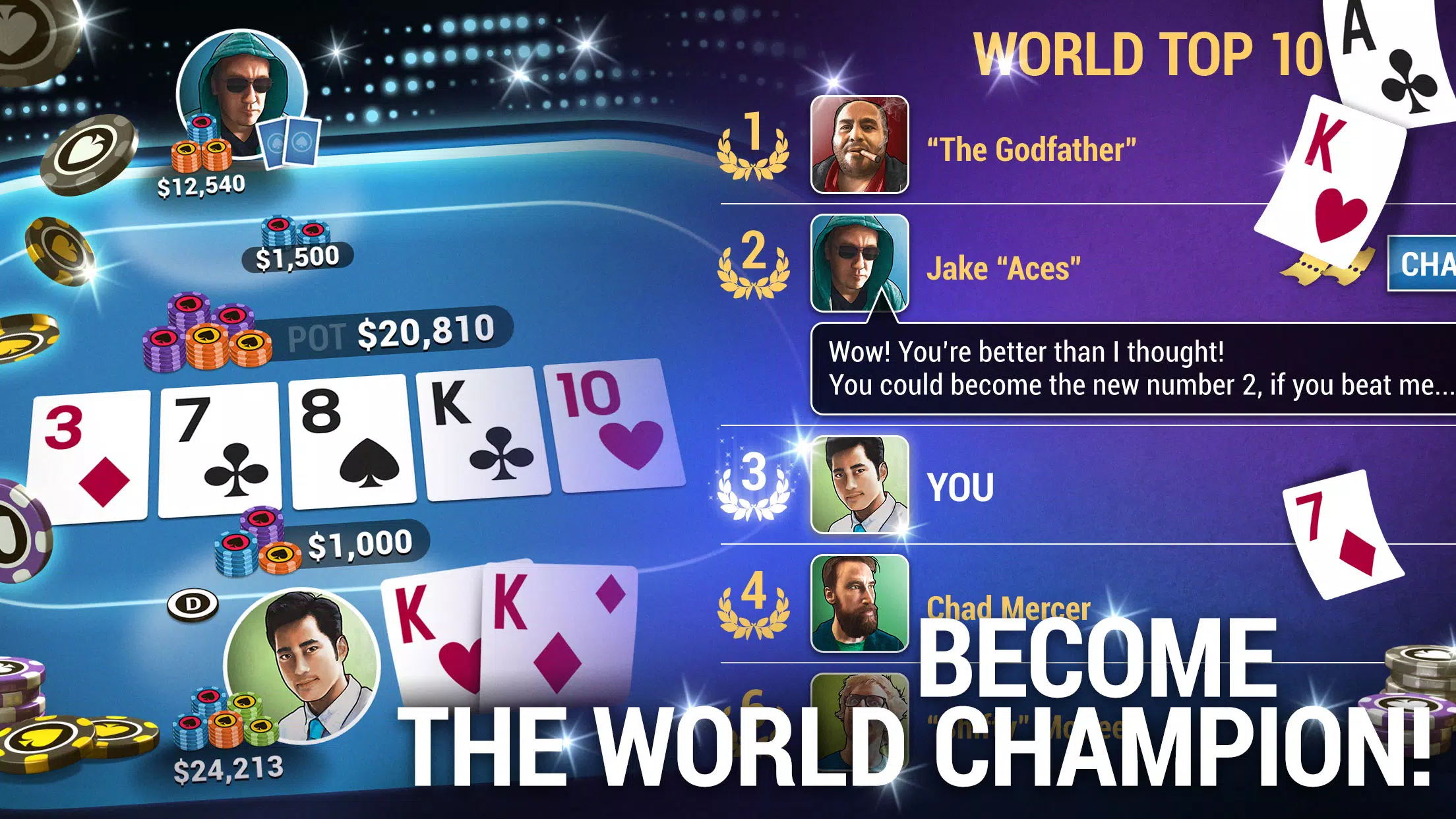 Poker World, Offline TX Holdem 螢幕截圖 2