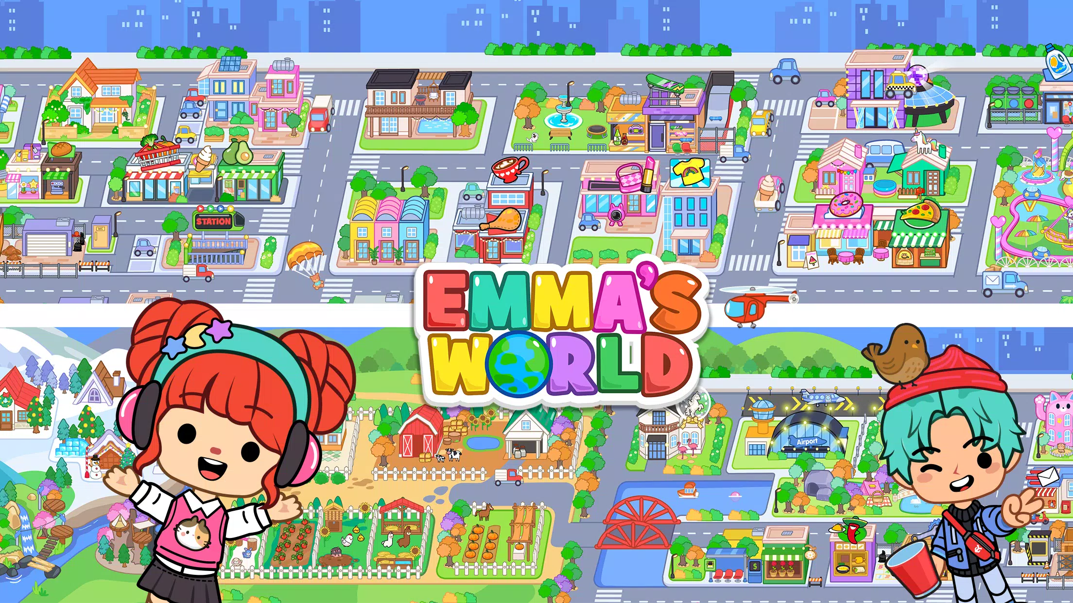 Emma's World - Town & Family 螢幕截圖 1