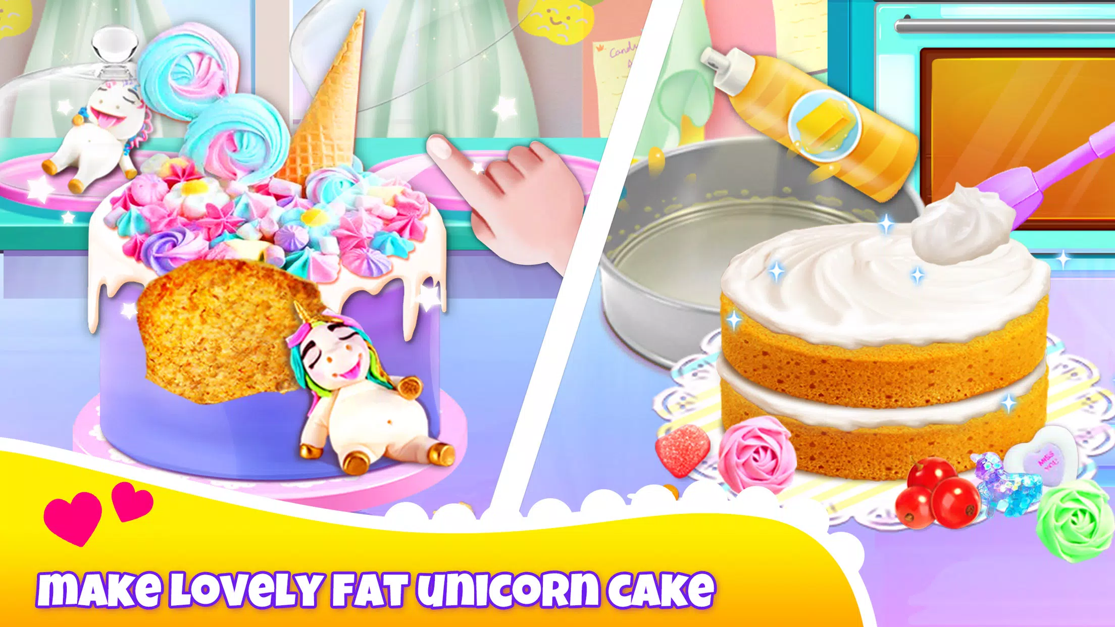 Girl Games: Unicorn Cooking Tangkapan skrin 1