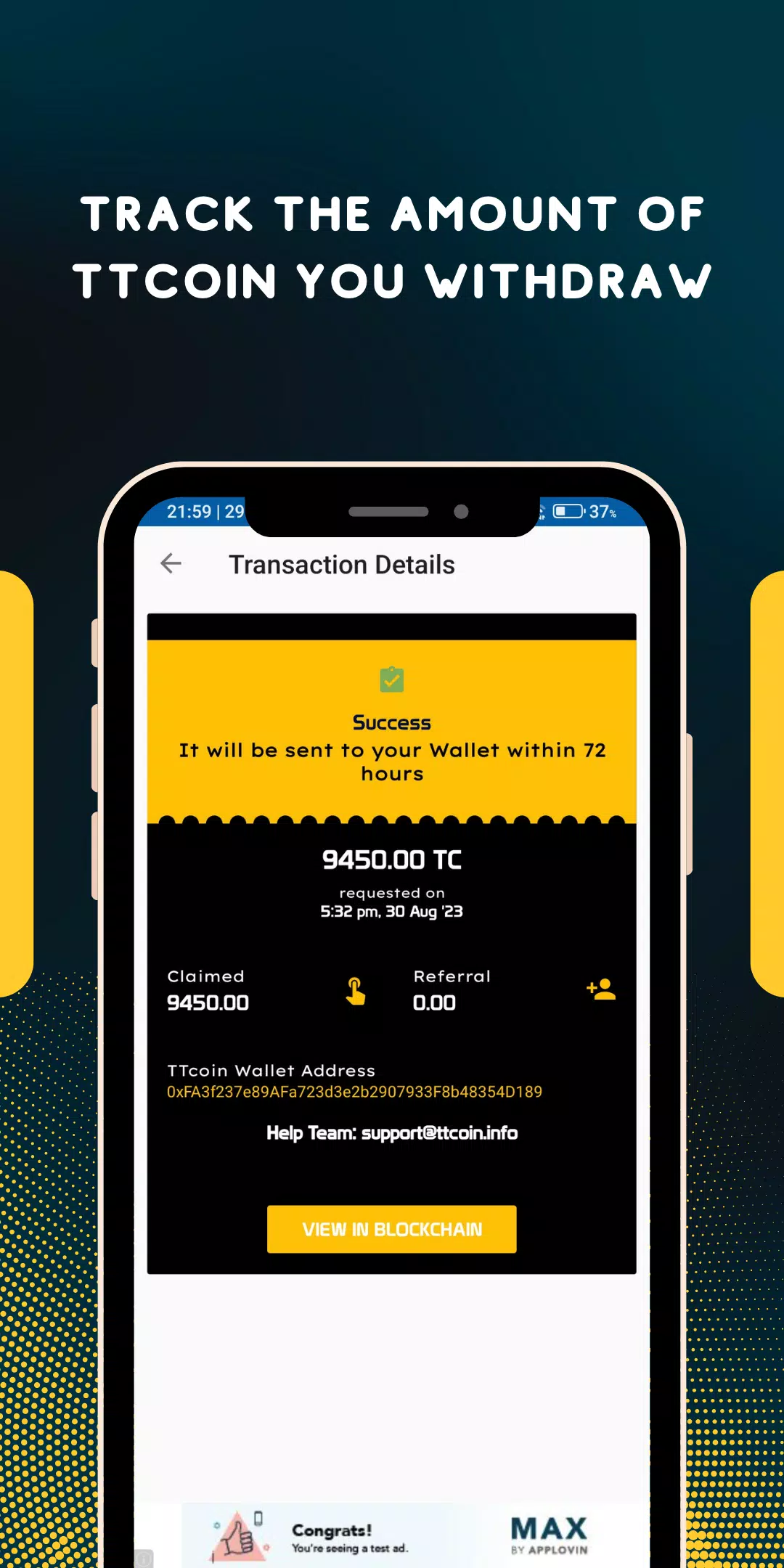 TTcoin Network - OLD Capture d'écran 3