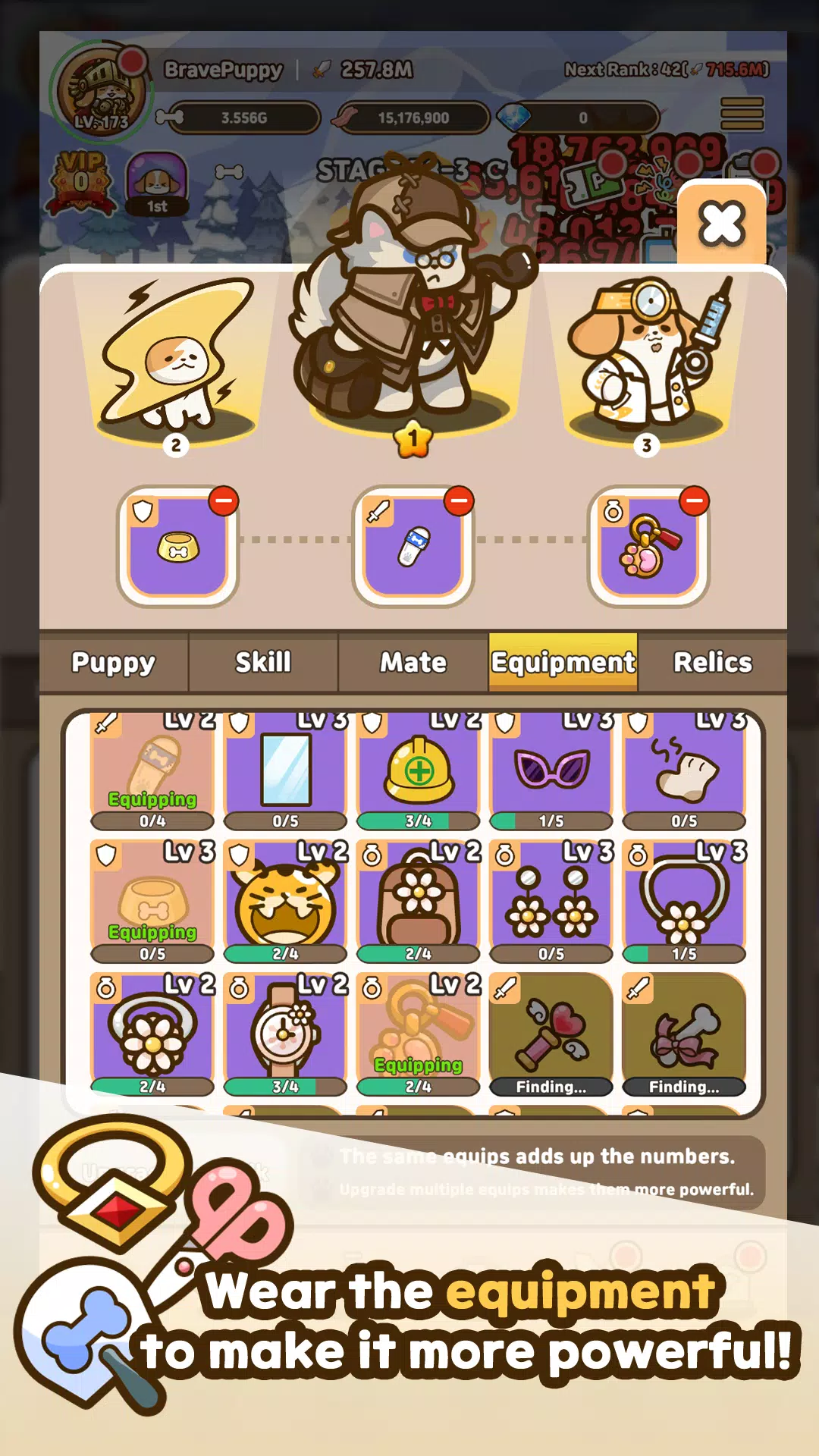 Bravepuppy Idle Adventure Capture d'écran 3