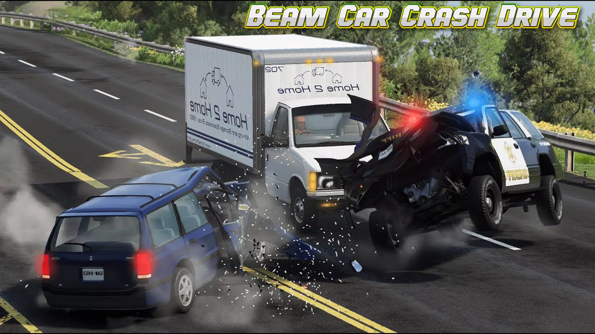 Beam Drive Car Crash Simulator Captura de pantalla 2
