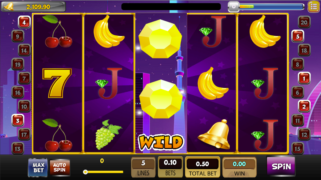 SlotMan - Free Classic Vegas Slot Machine 777 Captura de tela 1