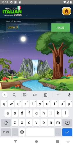 Learn Italian Verbs Game Captura de tela 2
