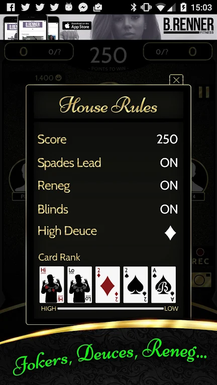 Schermata Black Spades - Jokers & Prizes 3