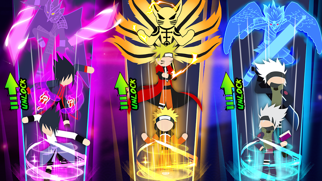 Stickman Ninja Fight 3v3 Mod Tangkapan skrin 3