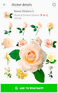 Roses Stickers for WhatsApp Capture d'écran 3