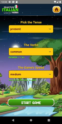 Learn Italian Verbs Game Captura de tela 3