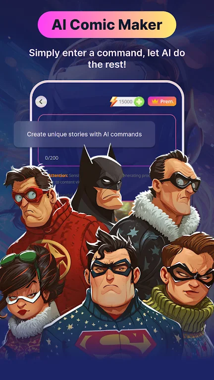 Comickey - AI Comic Maker ภาพหน้าจอ 0
