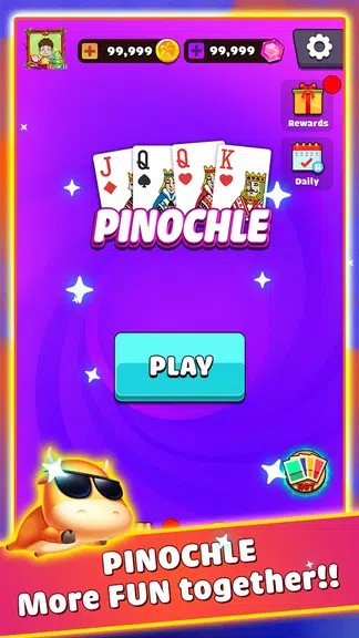 Pinochle - Trickster Cards 螢幕截圖 1