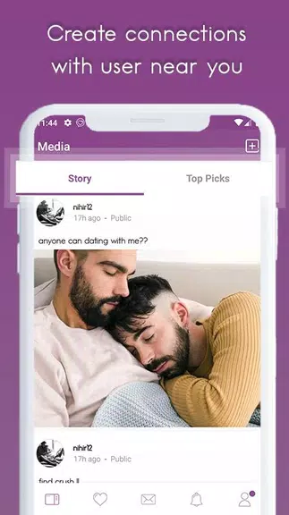 Gay Dating, Chat and Meet Ekran Görüntüsü 1