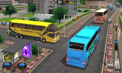 Offroad School Bus Drive Games 螢幕截圖 1