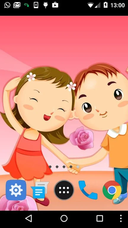 cartoon love wallpaper स्क्रीनशॉट 1
