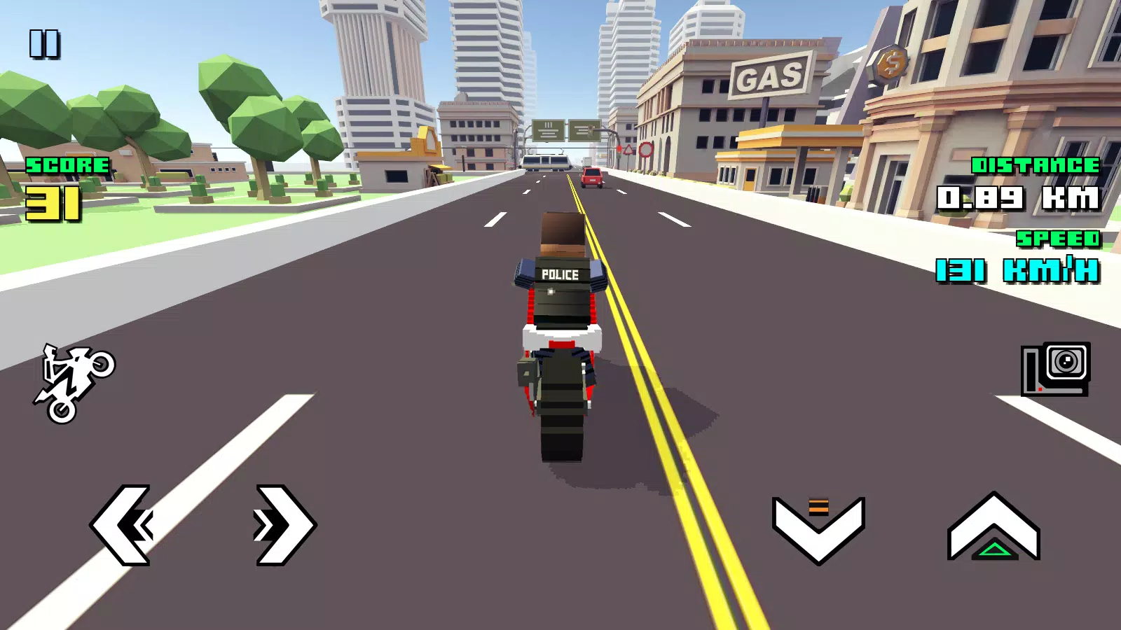 Blocky Moto Racing ဖန်သားပြင်ဓာတ်ပုံ 0