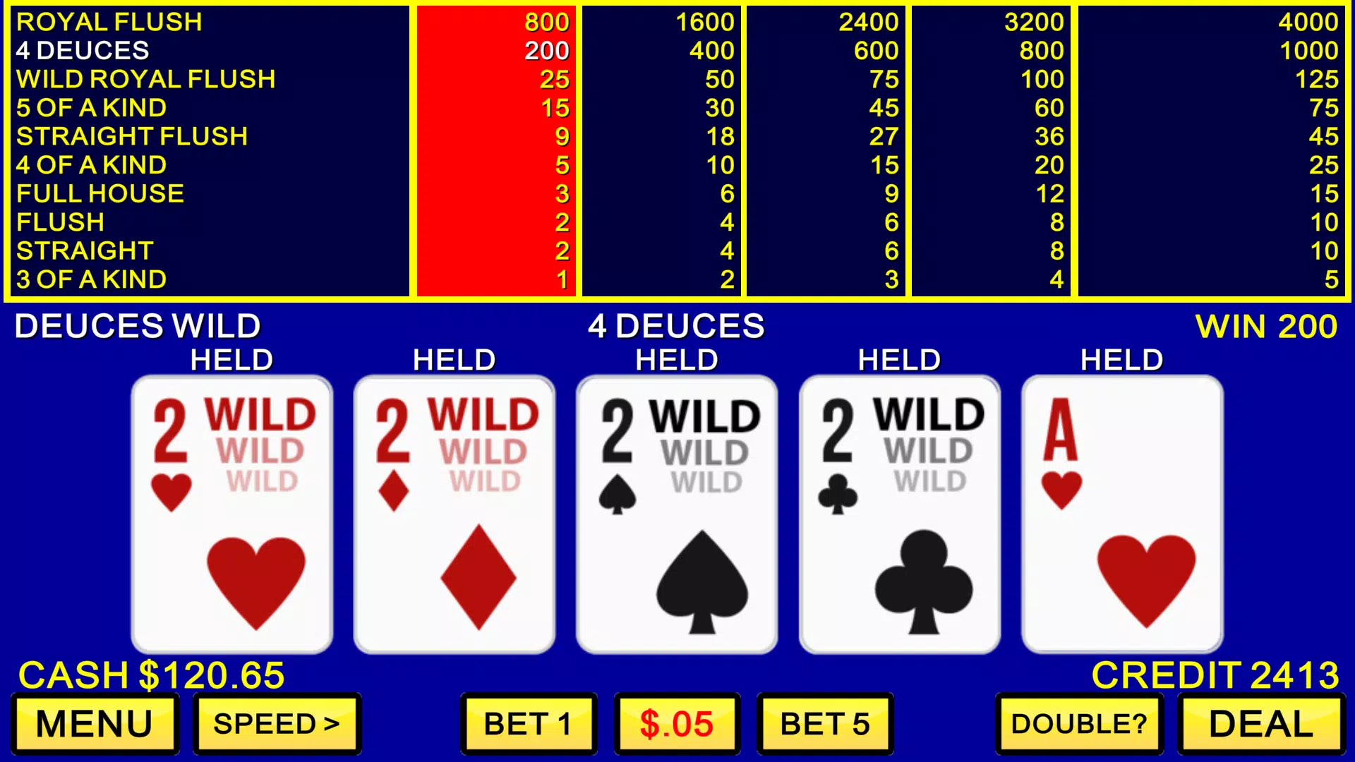 Video Poker Casino 螢幕截圖 1