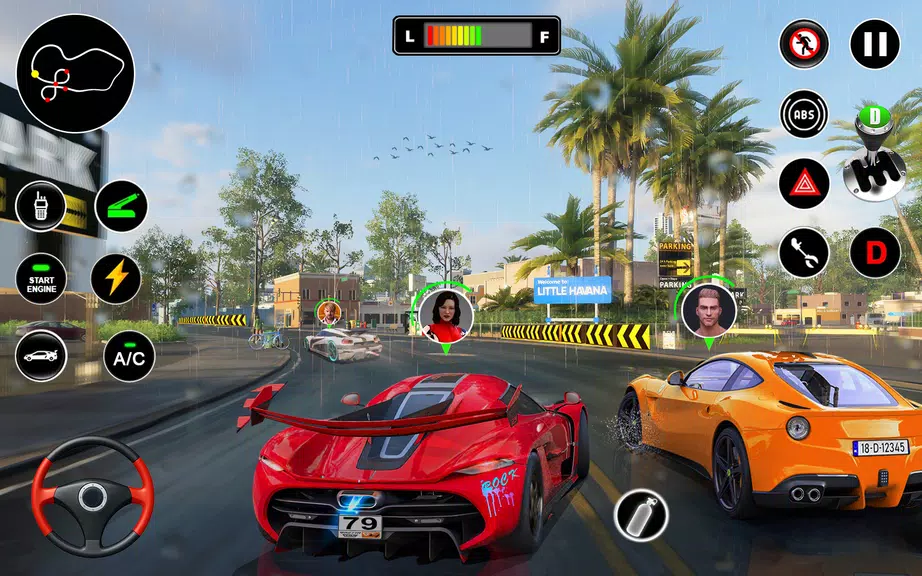 Racing in Highway Car 3D Games 螢幕截圖 2