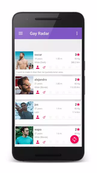 Gay Radar - dating, meeting chat hookup with men. ဖန်သားပြင်ဓာတ်ပုံ 1