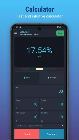 Plixi - Fat calculator स्क्रीनशॉट 0