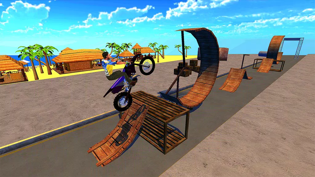 Schermata Racing Bike Stunts & Ramp Riding 0