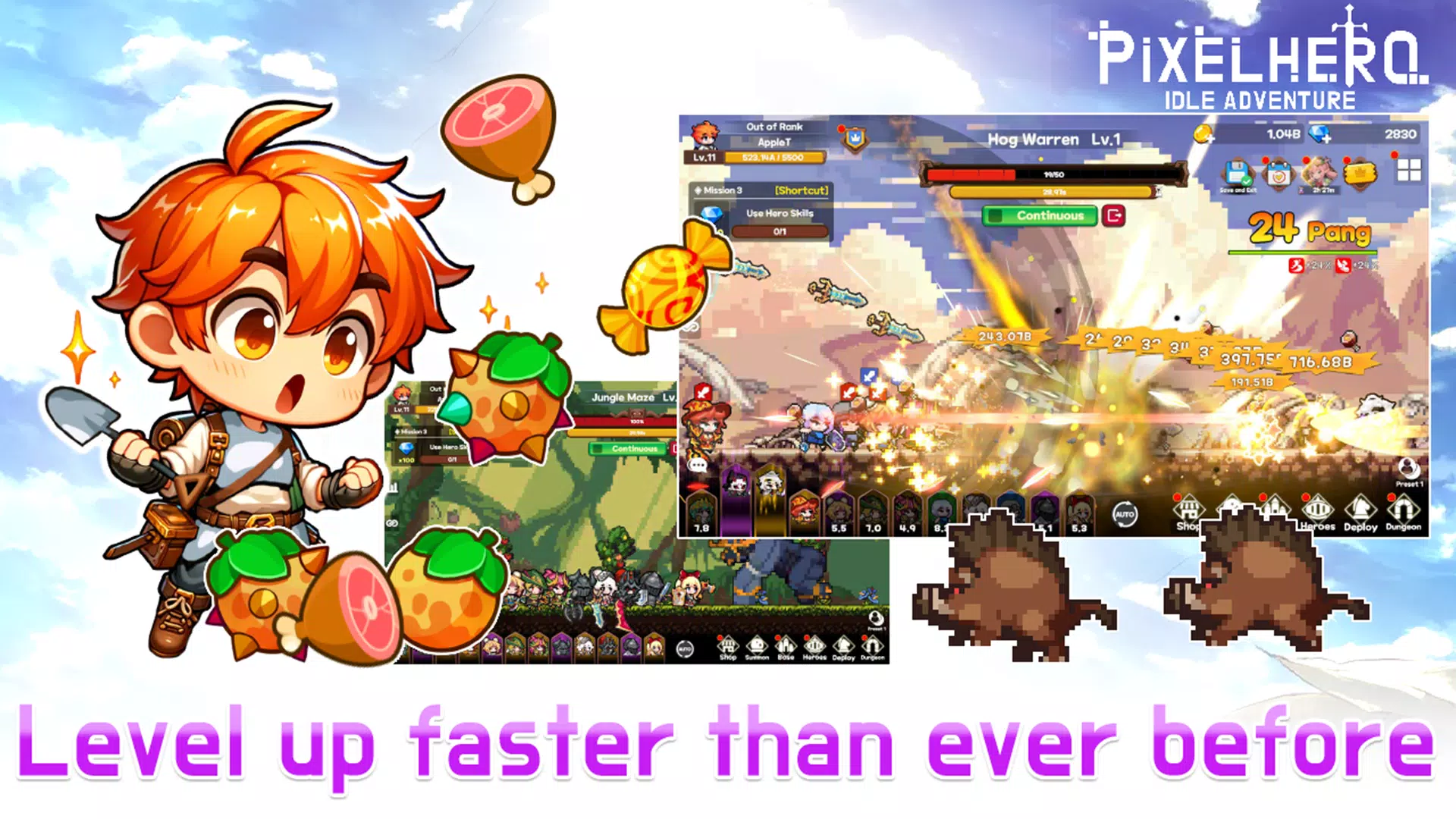Pixel Heroes Idle Capture d'écran 2