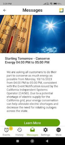 SCE DR Alerts Screenshot 3