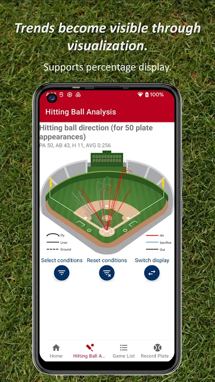 Batting STATS Manager Captura de tela 2