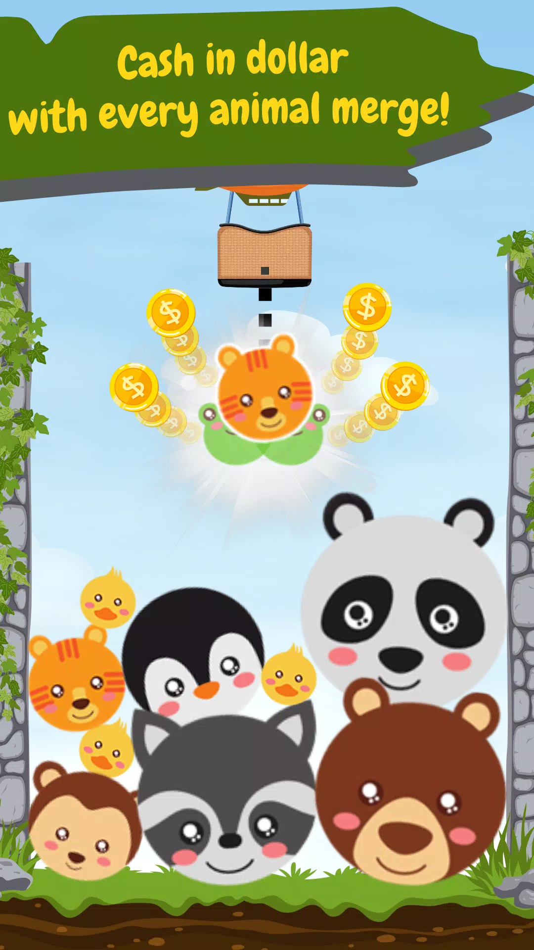 animal drop merge 螢幕截圖 1