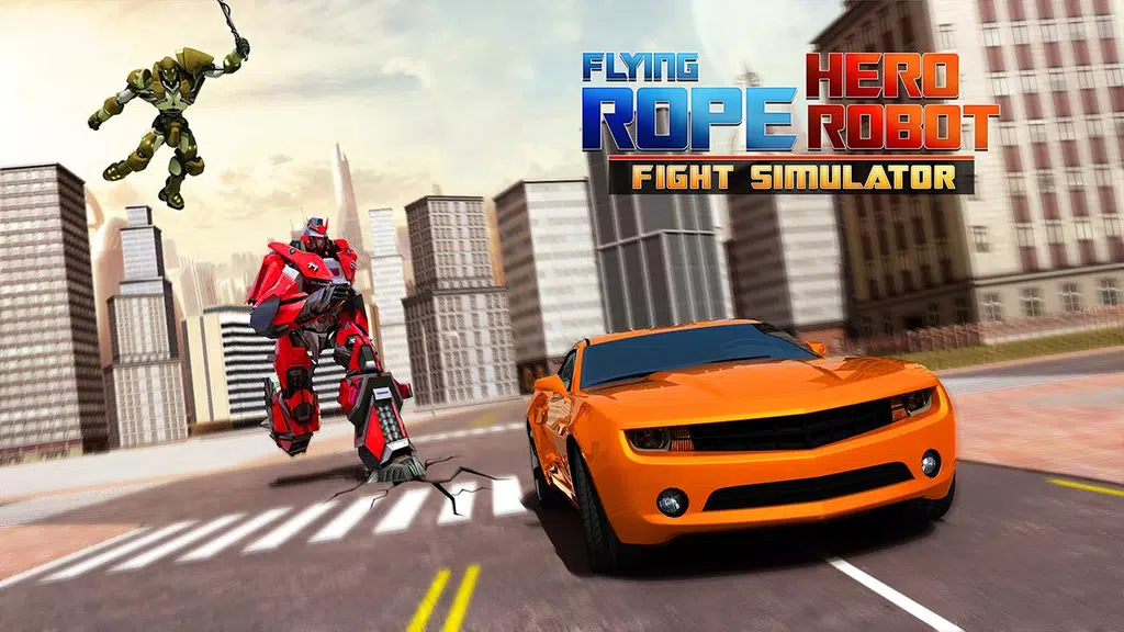 Flying Rope Hero Robot Fight Simulator应用截图第1张