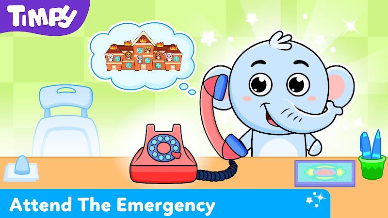 Timpy Kids Firefighter Games স্ক্রিনশট 3