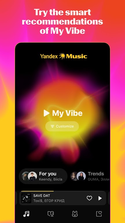 Yandex Music Mod ဖန်သားပြင်ဓာတ်ပုံ 0