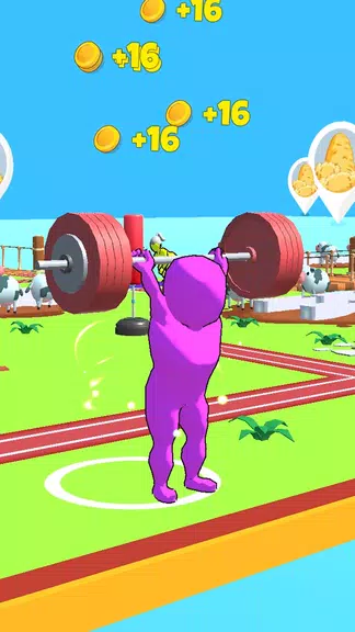 Muscle Land - Lifting Weight Capture d'écran 1