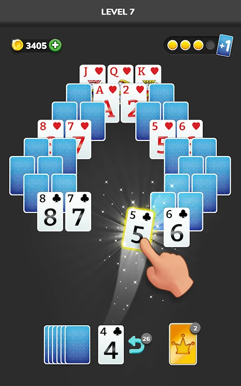 Solitaire 3D - Tripeaks Puzzle Capture d'écran 0