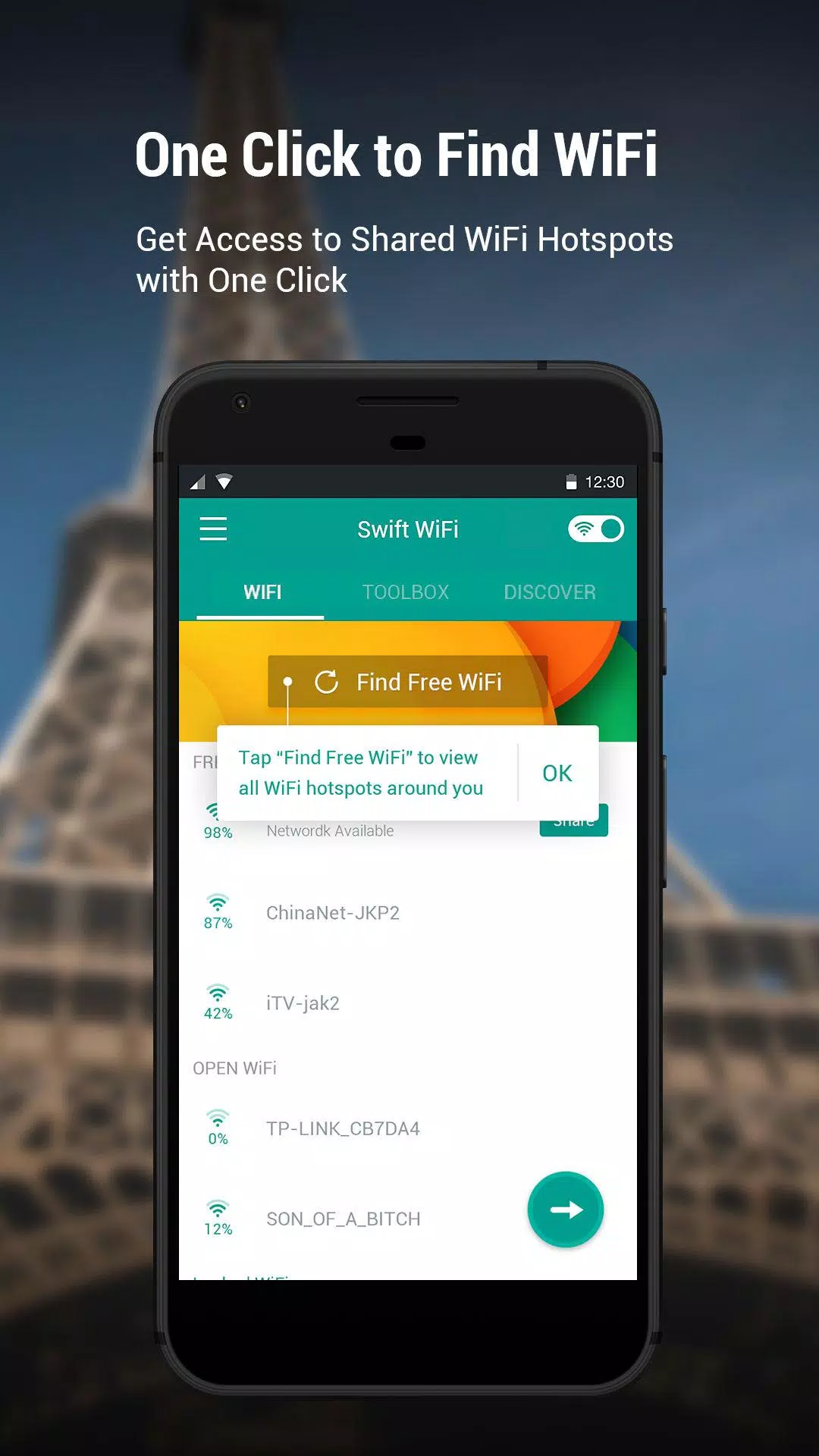 Schermata Swift WiFi - Free WiFi Hotspot 1