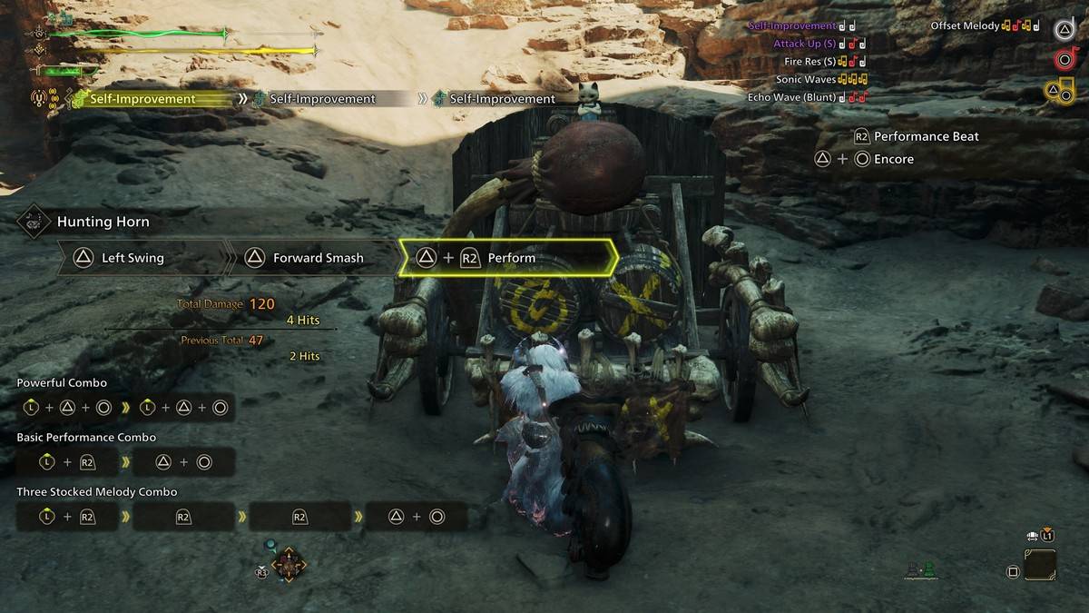 Corne de chasse en action