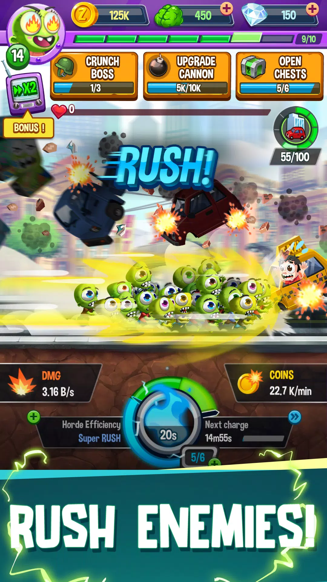 Idle Rush : Zombie Tsunami 螢幕截圖 3
