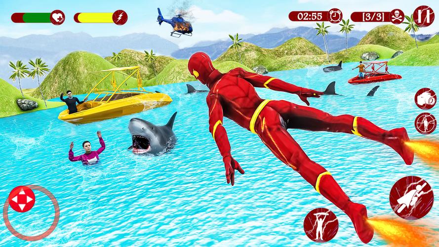 Super Speed: Flying Hero Games Скриншот 1